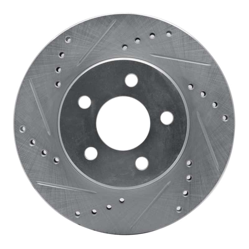R1 Concepts — R1 95-99 Dodge Neon (USA/Canada) Front Left Drilled & Slotted Silver Brake Rotor
R1 Brake Rotor Drill - view 1