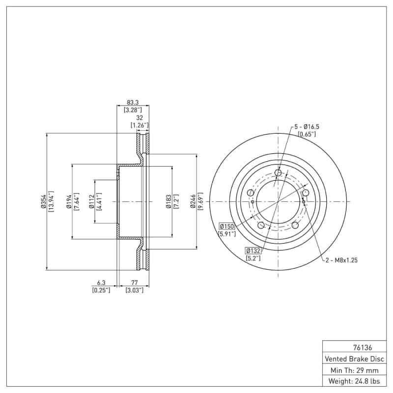 DFC — DFC 07-22 Lexus LX570 Front GeoSPEC Coated Rotor
DFC Brake Rotor - view 2