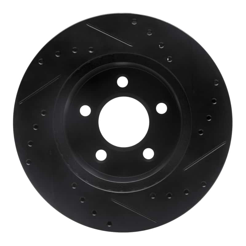 R1 Concepts — R1 91-94 Ford Crown Victoria Front Left Drilled & Slotted Black Brake Rotor
R1 Brake Rotor Drill - view 5