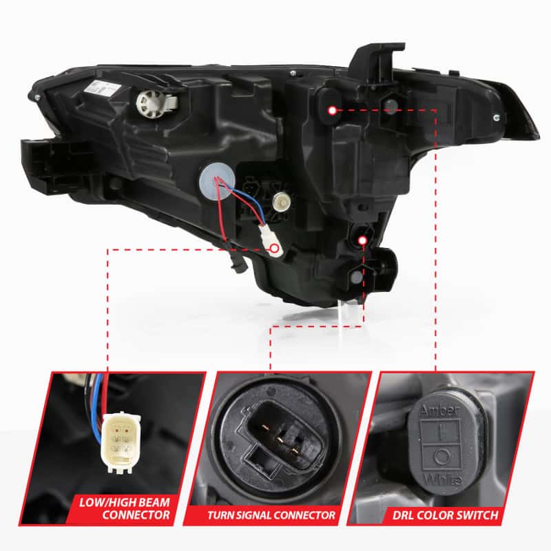 ANZO — ANZO 22-24 Toyota Tundra (w/Factory LED Refl.) Z-Series Full LED Proj Headlights - Pass. Side ONLY - view 4