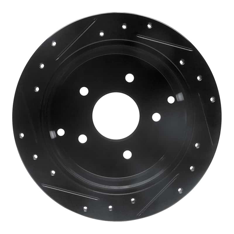 R1 Concepts — R1 04-04 Pontiac GTO Rear Right Drilled & Slotted Black Brake Rotor
R1 Brake Rotor Drill - view 5