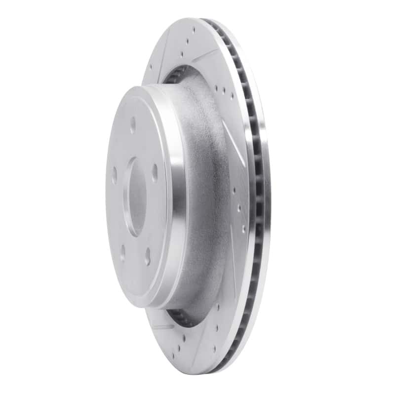 R1 Concepts — R1 02-24 Chrysler ASPEN Rear Left Drilled & Slotted Silver Brake Rotor
R1 Brake Rotor Drill - view 2