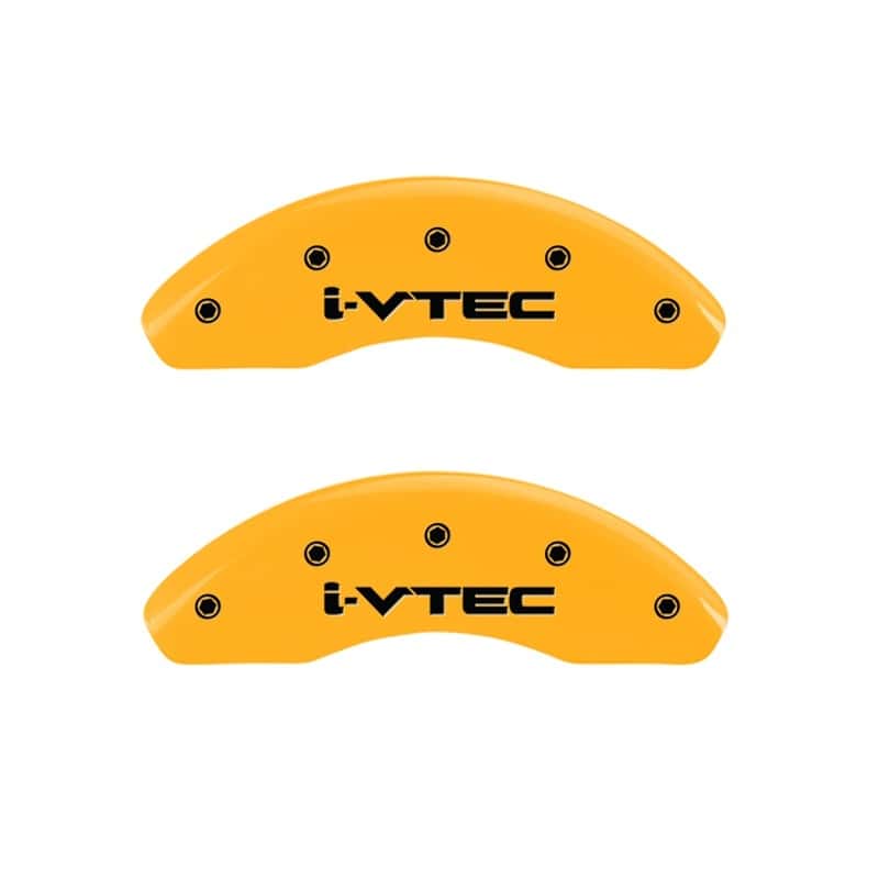 MGP — MGP Front set 2 Caliper Covers Engraved Front i-Vtec Yellow finish black ch
Caliper Covers - view 1