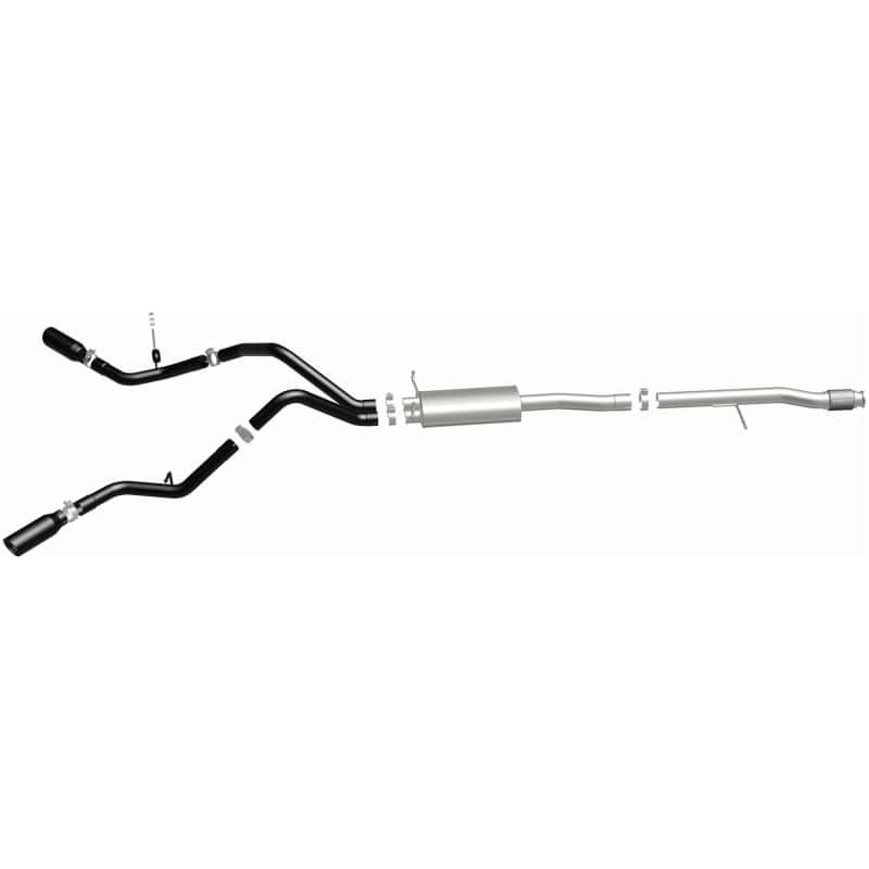 Magnaflow — MagnaFlow SYS Cat-Back 3.5in Black Dual Split Rear Tips 14-15 Chevy Silverado/GMC Sierra 4.3L-5.3L
Cat-Back - view 3