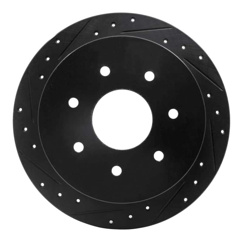 R1 Concepts — R1 97-04 Ford F-150 4WD Rear Left Drilled & Slotted Black Brake Rotor
R1 Brake Rotor Drill - view 1
