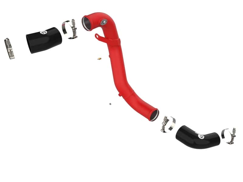 aFe — aFe Kia Stinger 18-22 V6-3.3L (tt) BladeRunner Cold Charge Pipe- Red
Cold Charge Pipe - view 2
