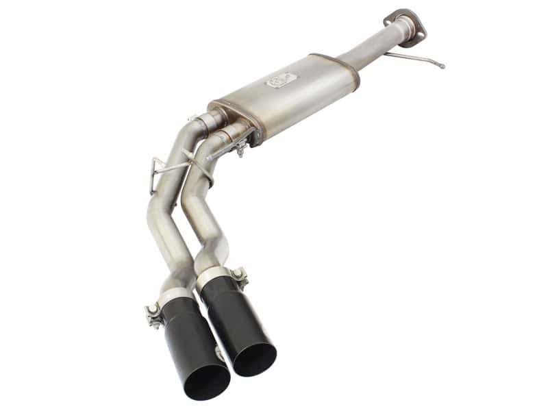aFe — aFe Rebel Series Exhaust SS Front Side Exit CB w/ Black Tips 10-14 Ford F150 Ecoboost V8 6.2L
Cat-Back Exhaust - view 1