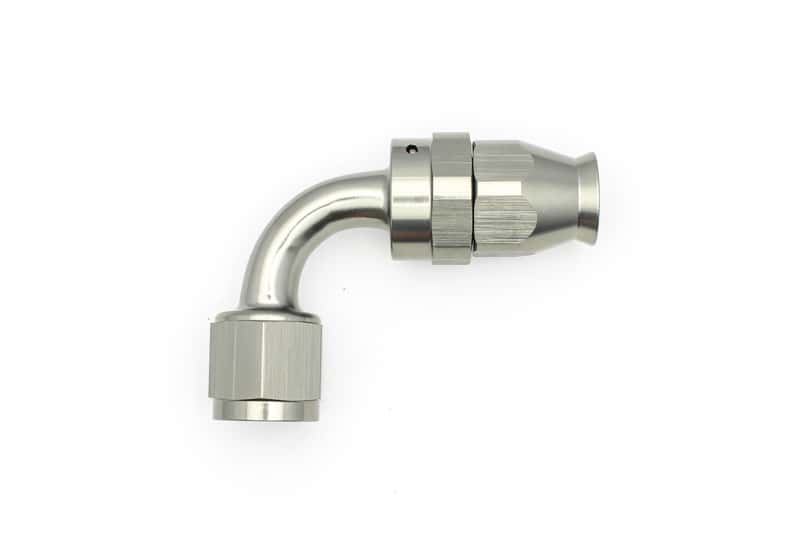 DeatschWerks — DeatschWerks 8AN Female Swivel 90-Degree Hose End PTFE (Incl. 1 Olive Insert) - view 4