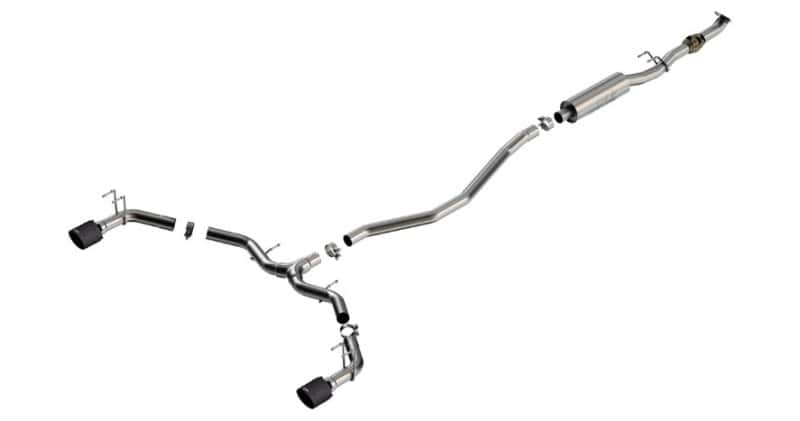 Borla — Borla 2023 Integra/22-23 Civic Si 1.5L 4 CYL. MT FWD 4DR 2.50in S-Type Catback Exhaust Carbon Fiber
Cat-Back System - view 2