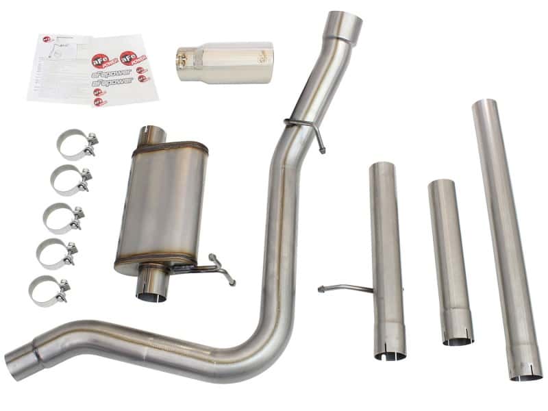 aFe — aFe MACHForce XP Exhaust 3in-3.5in SS Single Side Ext CB w/ Polish Tip 99-04 Ford F-250 V8 5.4L/6.8L
Cat-Back Exhaust - view 7