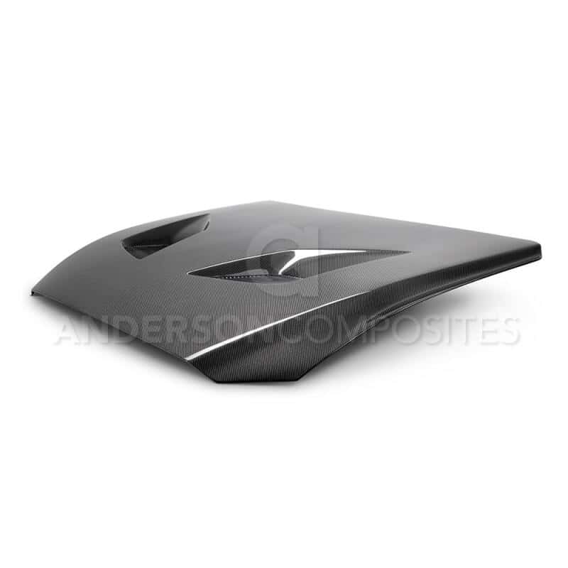 Anderson Composites — Anderson Composites 15-17 Ford Mustang (Excl. GT350/GT350R) Type-TT Double Sided Hood - view 3
