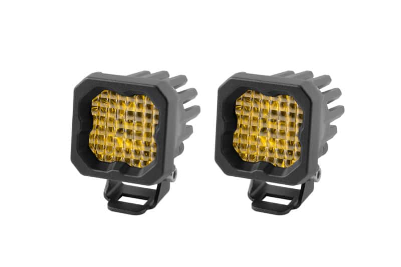 Diode Dynamics — Diode Dynamics Stage Series C1 LED Pod Sport - Yellow Wide Standard ABL (Pair) - view 1