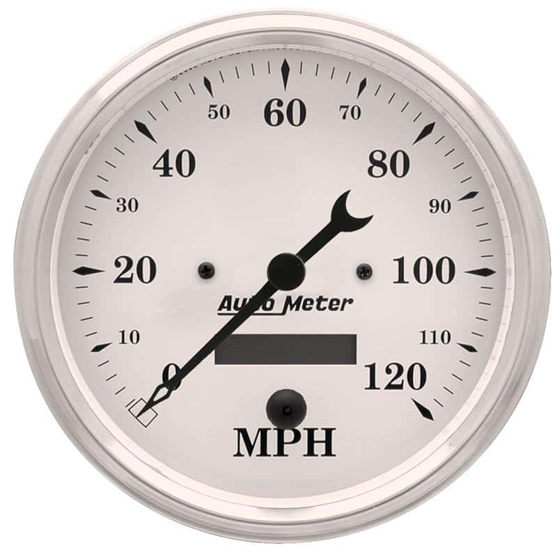 AutoMeter — Autometer 5 inch 120mph Electric Programable w/ LCD ODO Old Tyme Speedometer - White
5" SPEEDO, 120 MPH, - view 2