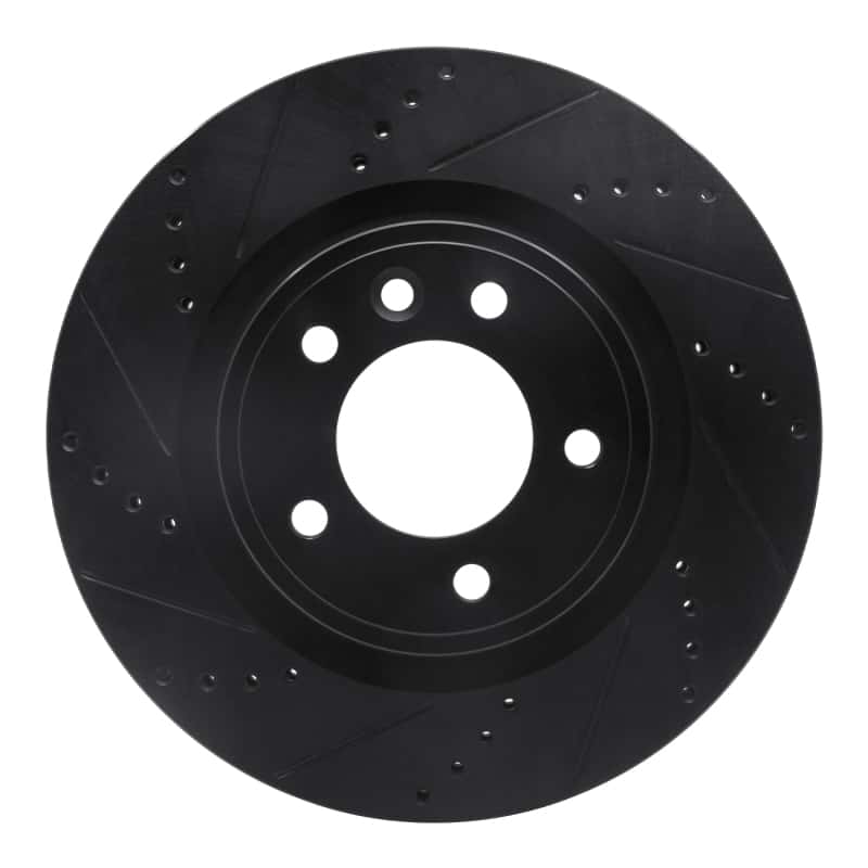 R1 Concepts — R1 18-20 Land Rover Range Rover Sport Rear Left Drilled & Slotted Black Brake Rotor
R1 Brake Rotor Drill - view 1