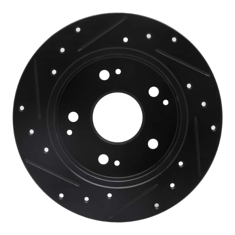 R1 Concepts — R1 97-06 Acura Integra Rear Right Drilled & Slotted Black Brake Rotor
R1 Brake Rotor Drill - view 5