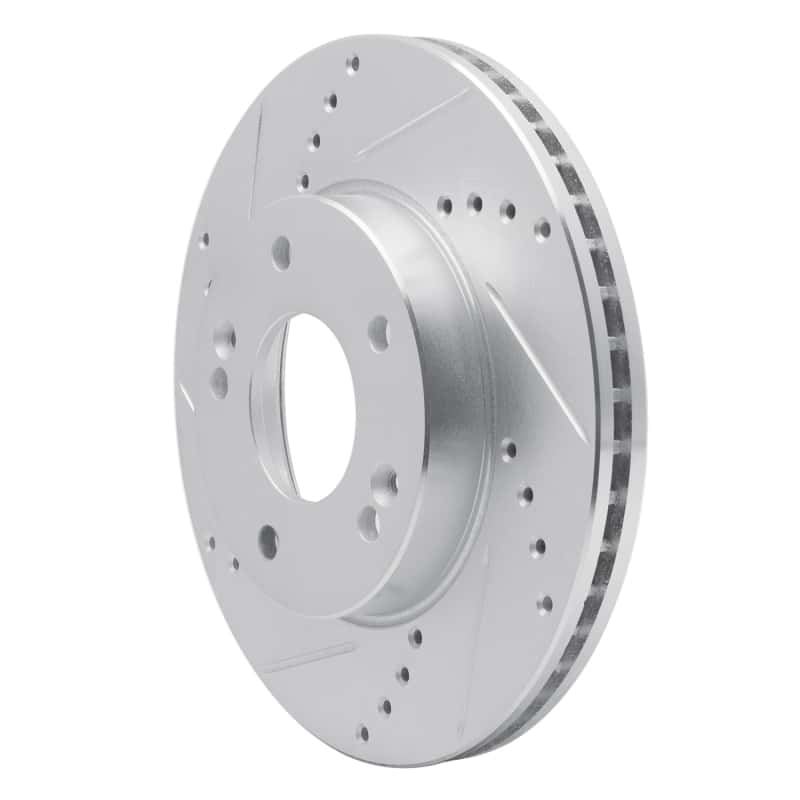 R1 Concepts — R1 10-11 Kia SOUL Front Left Drilled & Slotted Silver Brake Rotor
R1 Brake Rotor Drill - view 2