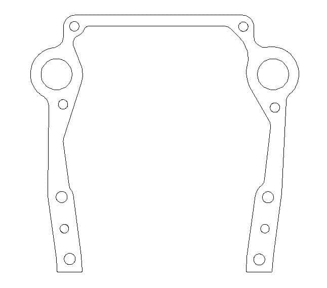 Cometic Gasket — Cometic Oldsmobile Gen-2 Rocket V8 .020in Fiber Timing Cover Gasket
Timing Cover Gasket - view 1