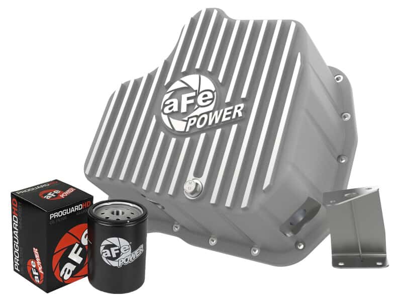 aFe — aFe POWER Engine Oil Pan GM Diesel Trucks 01-10 V8-6.6L (td) LB7/LLY/LBZ/LMM
Engine Oil Pan - view 1