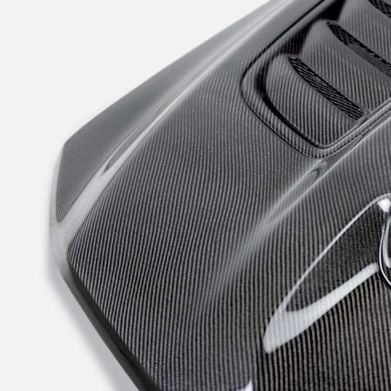 Anderson Composites — Anderson Composites 2021 Dodge RAM TRX Carbon Fiber Hood - OE Style - view 5