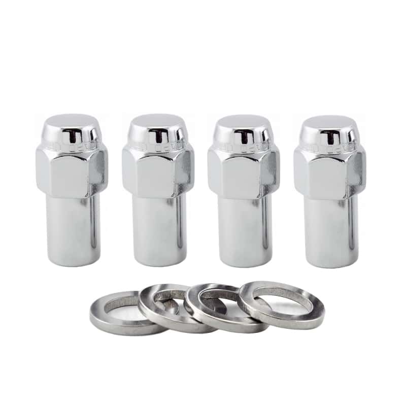 McGard — McGard Hex Lug Nut (Long Shank - .946in.) 7/16-20 / 13/16 Hex / 1.85in. Length (4-Pack) - Chrome - view 1
