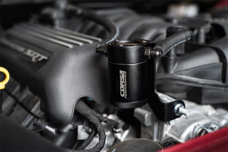 CORSA Performance — Corsa2011-2023 Dodge Challenger/Charger 2018-2023 Dodge Durango 6.4L Aluminum Oil Catch Can
Accessory - view 6