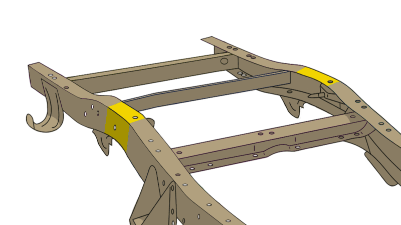 RustBuster — Rustbuster Over Axle Frame Section - view 2