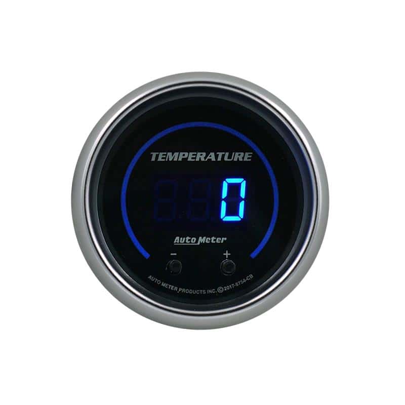 AutoMeter — Autometer 52.4mm Black Switchable 60-340 Degrees F / 40-170 Degrees C Cobalt Elite Digital Gauge
GA TMP 2" CB ELT DIG - view 2