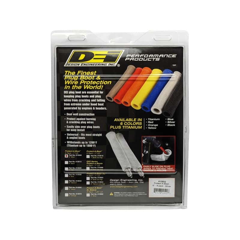 DEI — DEI Protect-A-Boot - 6in - 8-pack - Silver
SprkPlgBootProt - view 3