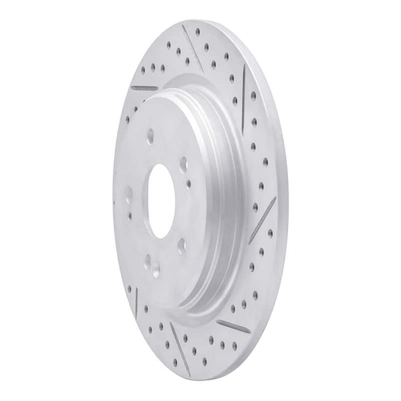 R1 Concepts — R1 15-26 Acura Adx Rear Right Drilled & Slotted Geo-Carbon Rotor - view 2