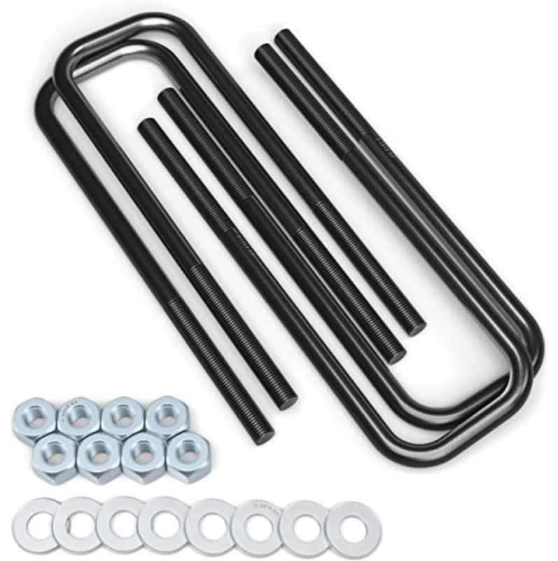 Fabtech — Fabtech 88-98 GM C1500 2WD Extra Cab Square U-Bolt Kit - 9/16-18 x 12.50 x 2.63
Axle U-Bolt - view 2