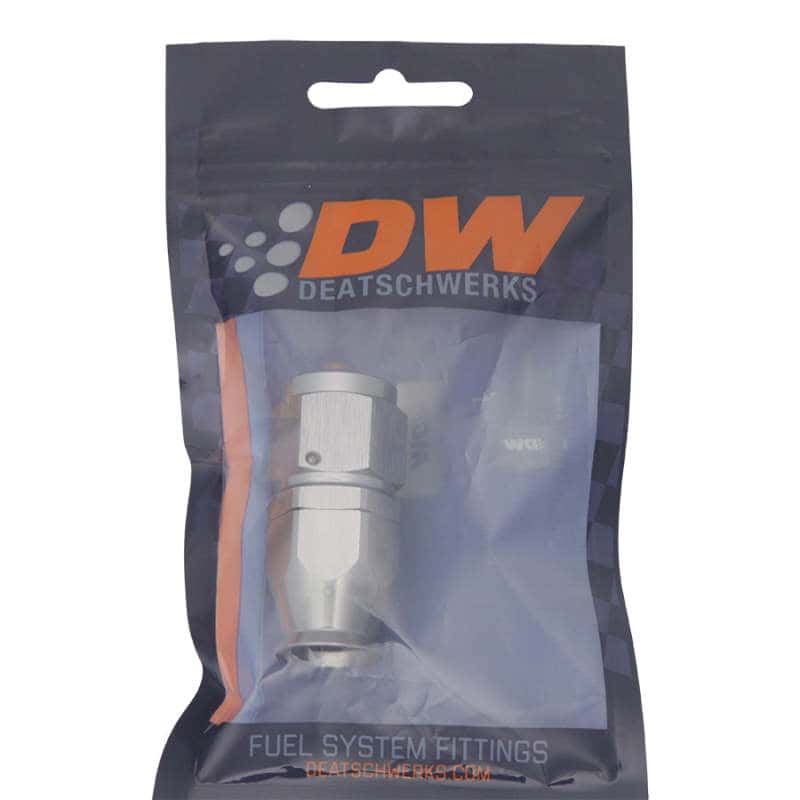 DeatschWerks — DeatschWerks 8AN Female Swivel Straight Hose End PTFE (Incl. 1 Olive Insert) - view 2