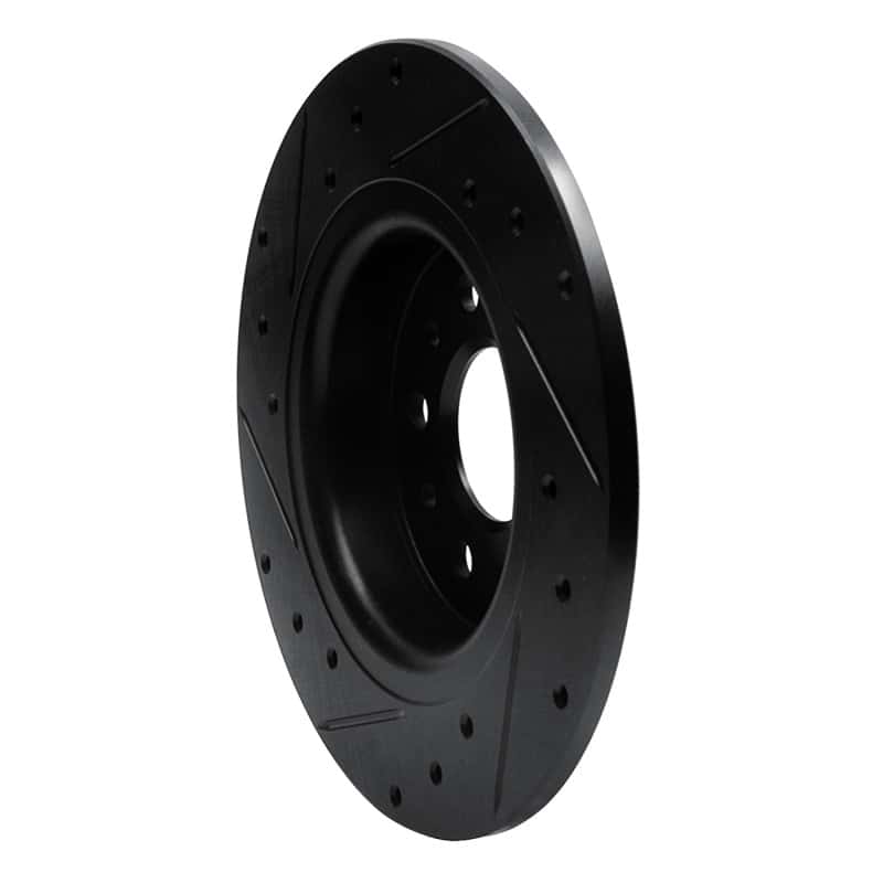 R1 Concepts — R1 14-19 Fiat 500L Rear Right Drilled & Slotted Black Brake Rotor
R1 Brake Rotor Drill - view 4