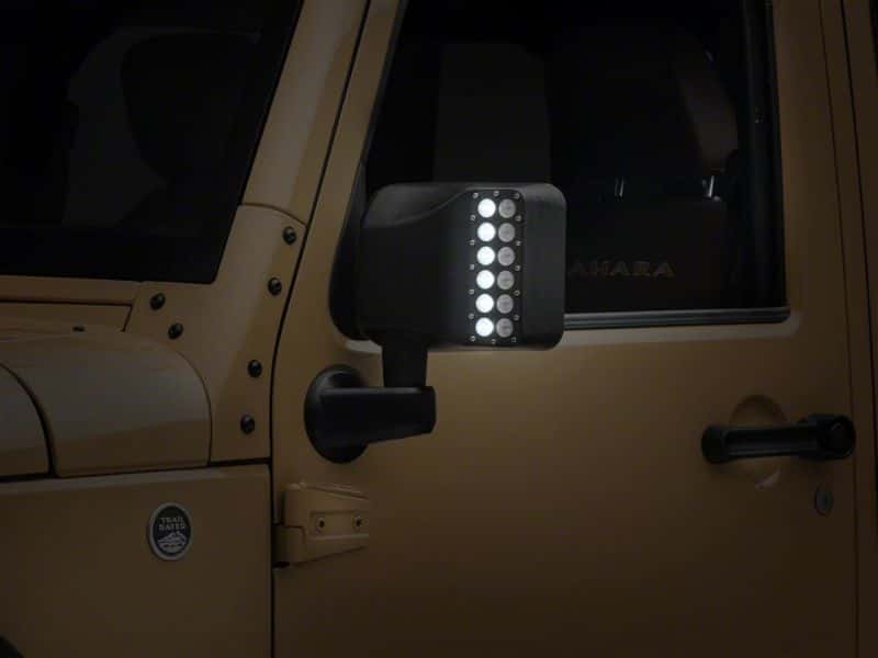 Raxiom — Raxiom 07-18 Jeep Wrangler JK Off-Road LED Manual Mirrors w/ Turn Signals
Mirrors - view 2