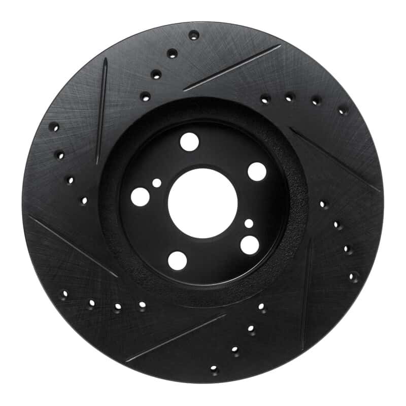 R1 Concepts — R1 94-99 Toyota Celica Front Right Drilled & Slotted Black Brake Rotor
R1 Brake Rotor Drill - view 5