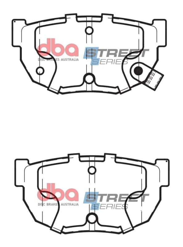 DBA — DBA 93-01 Nissan Silvia S14/S15 Street Series Rear Brake Pads
Brake Pad - view 2