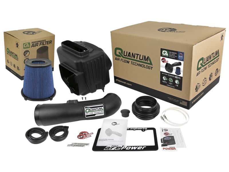 aFe — aFe Quantum Pro 5R Cold Air Intake System 17-18 GM/Chevy Duramax V6-6.6L L5P - Oiled
QUANTUM Intake - view 6