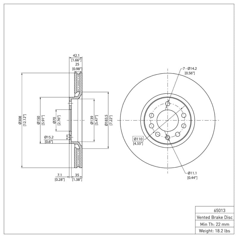 DFC — DFC 99-10 Chevrolet/Opel Zafira (Mexico) Front GeoSPEC Coated Rotor
DFC Brake Rotor - view 6