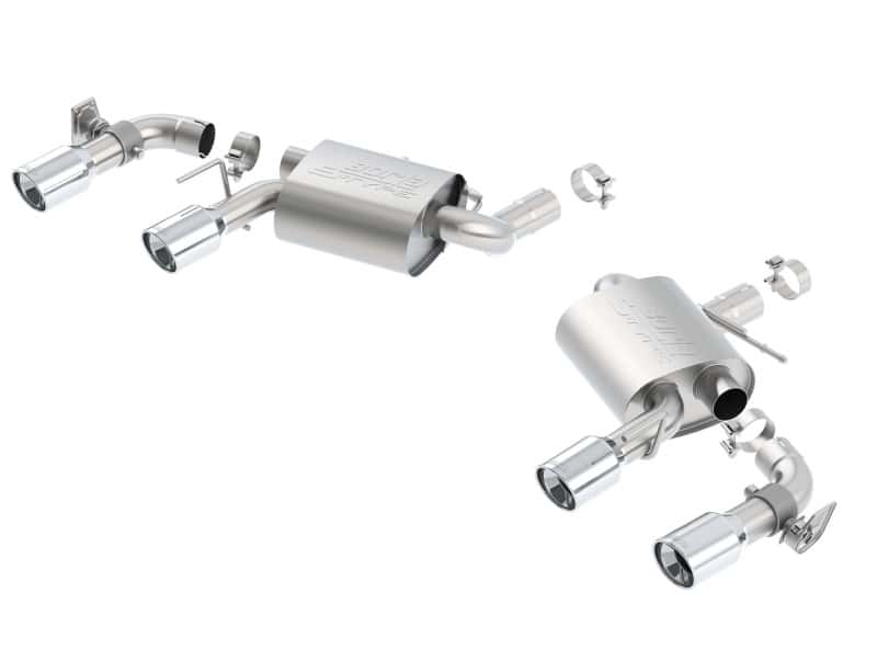 Borla — Borla 16 Chevy Camaro SS 6.2L w/ Dual NPP S-Type Quad RD RL Tips Dual Exit Rear Section Exhaust
Axle-Back System - view 1