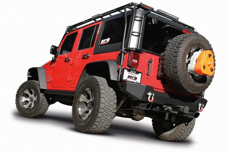 Borla — Borla 12-16 Jeep Wrangler 3.6AT/MT 4WD 2+4DR S/ SQ /RL/AC SR 2.5in, 2in Tip 3.5 sqx8 Black Chrome
Axle-Back System
ExhstSysKt - view 7