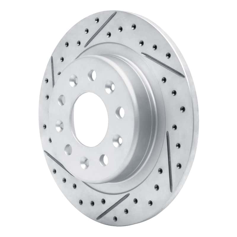 R1 Concepts — R1 16-25 Buick Envista Rear Left Drilled & Slotted Geo-Carbon Rotor - view 2