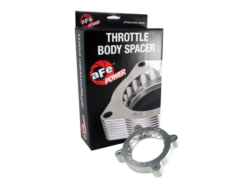 aFe — aFe Silver Bullet Throttle Body Spacer 11-12 Ford F-150 V6 3.5L (tt) EcoBoost
Throttle Body Spacer
TBdySpacer - view 2