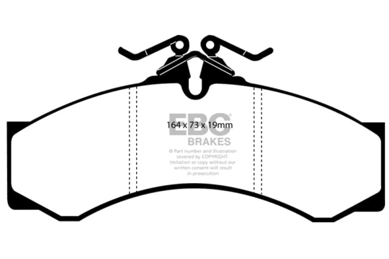 EBC — EBC 05-06 Dodge Sprinter 2500 285mm Rotor with Bosch Rear Greenstuff Front Brake Pads
Disc Brake Pad - view 1
