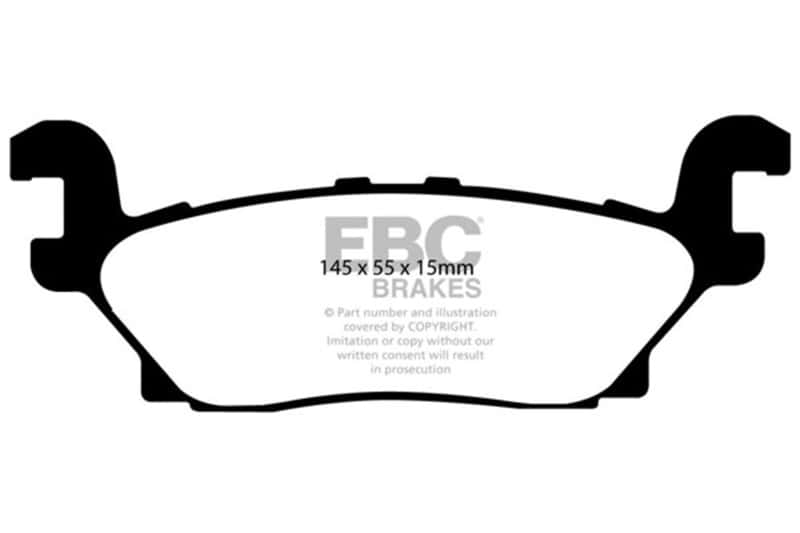 EBC — EBC 05-07 Hummer H3 3.5 Greenstuff Rear Brake Pads
Disc Brake Pad - view 1