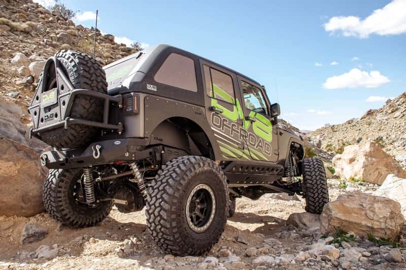 DV8 Offroad — DV8 Offroad 07-18 Jeep Wrangler JK 2 Piece Fast Back Hard Top 4 Door - Black (DS Only) - view 8