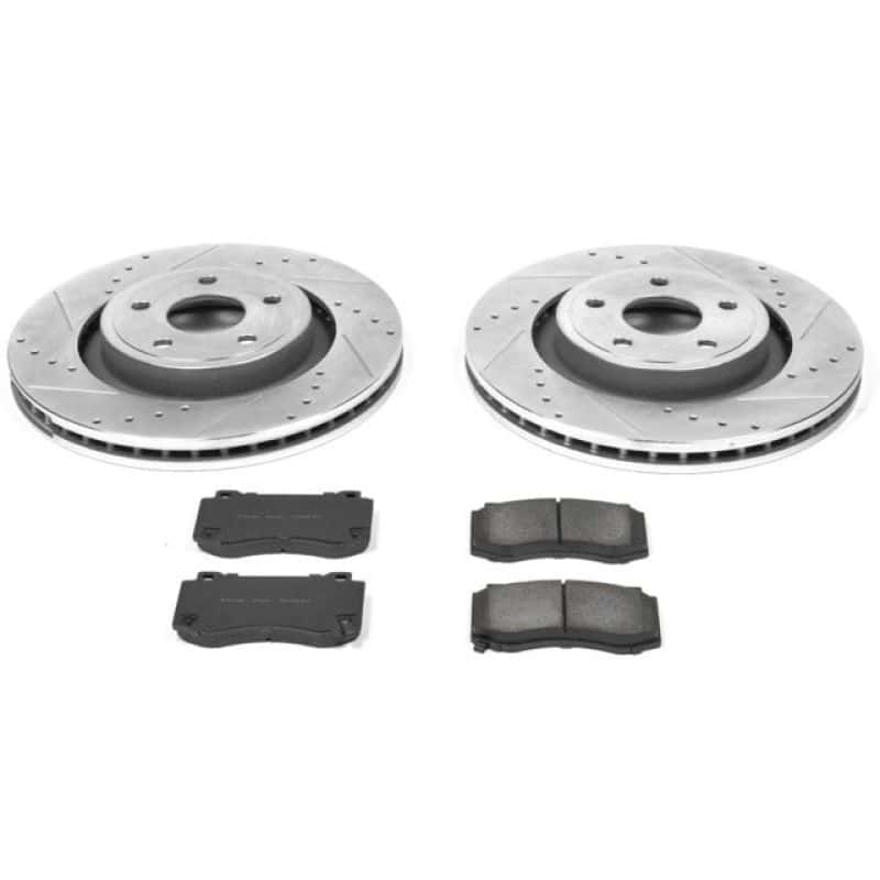 PowerStop — Power Stop 06-10 Jeep Grand Cherokee Front Z23 Evolution Sport Brake Kit - view 1