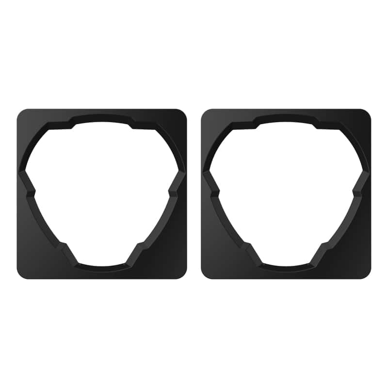 KC HiLiTES — KC HiLiTES Square Universal Shrouds for Flex Era 3 Lights (Pair) - view 1