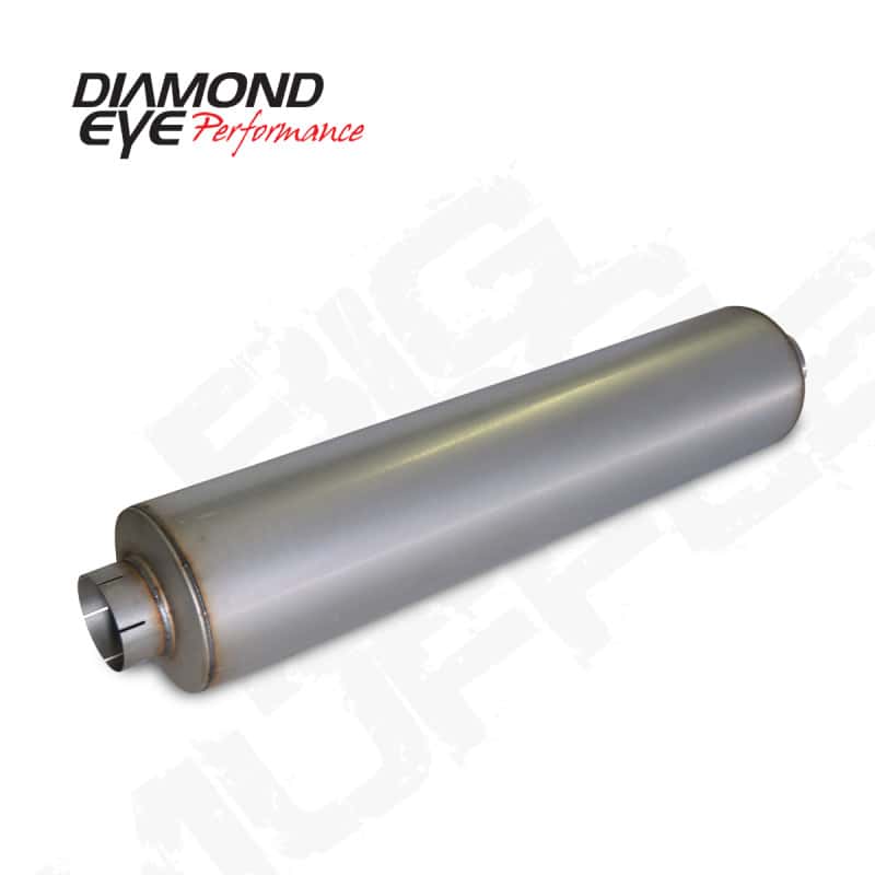 Diamond Eye Performance — Diamond Eye MFLR BIG DOG QUIET TONE 5inID SGL IN/SGL OUT 10inDIA X 45in BODY 51in LENGTH BAFFLED AL
MUFFLER 5in. - view 4