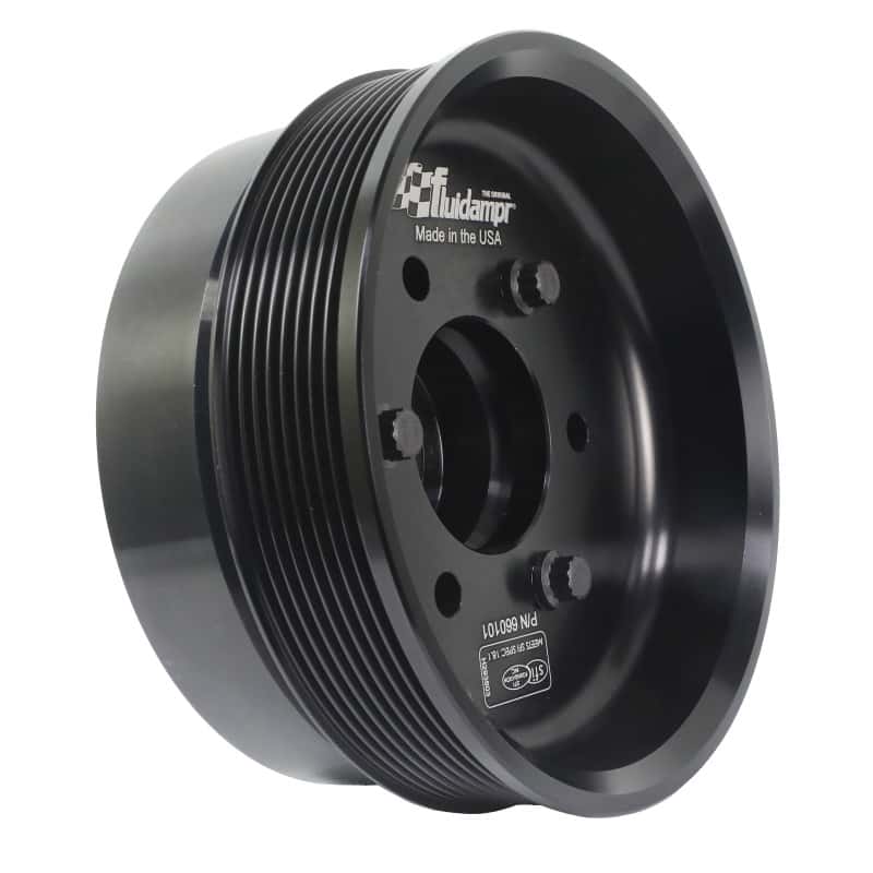 Fluidampr — Fluidampr Chevy LSX 6-1/4in Damper w/Single 8 Rib 6.57in Dia Pulley Steel Internally Balanced Damper
Harmonic Balancer - view 2