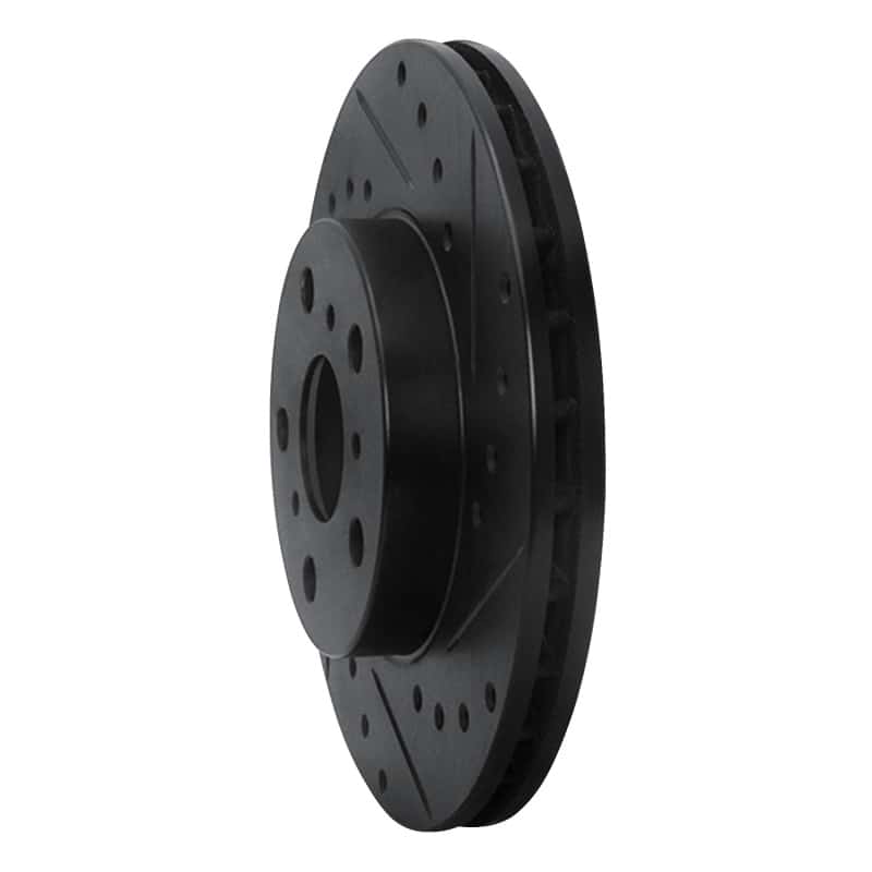 R1 Concepts — R1 90-91 Toyota Celica Front Right Drilled & Slotted Black Brake Rotor
R1 Brake Rotor Drill - view 2