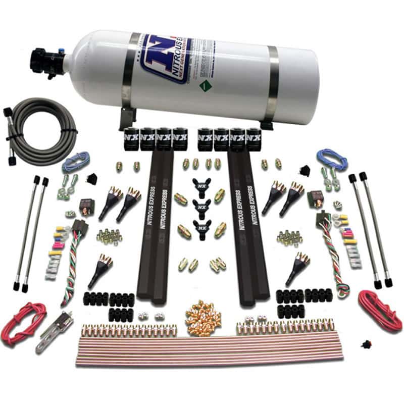 Nitrous Express — Nitrous Express 6 Cyl SX2 Dual Stage Nozzle Nitrous Kit w/15lb Bottle
Injection System Kit
N2OSys - view 3